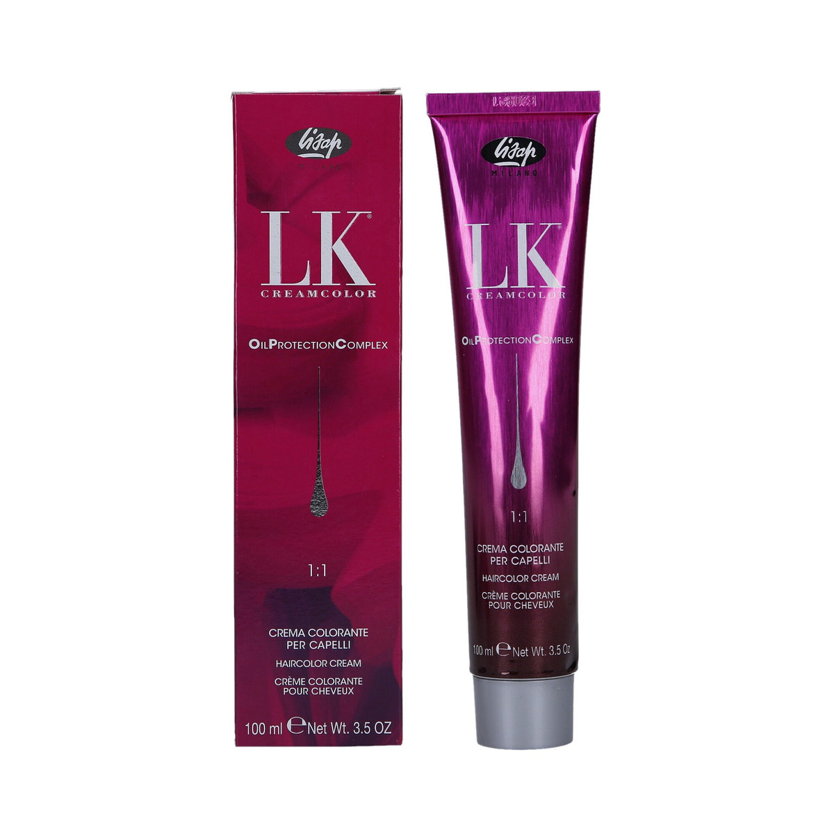 Lisap, LK Oil, Farba do włosów 4/40, 100 ml