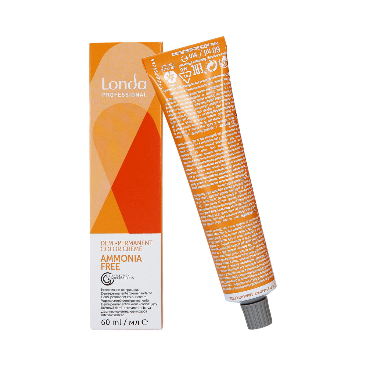 Londa, Ammonia Free Demi-Permanent, Półtrwała farba do włosów 4/71, 60 ml