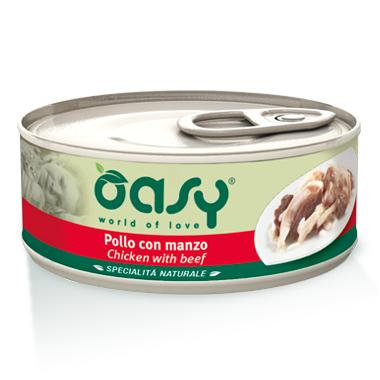 Oasy Natural 150 g karma mokra dla kota kurczak z wołowiną 150 g