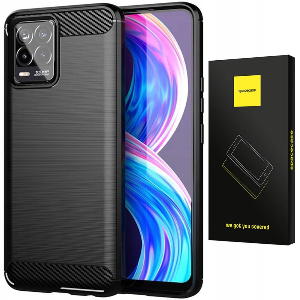 Spacecase Carbon Realme 8/8 Pro Czarny
