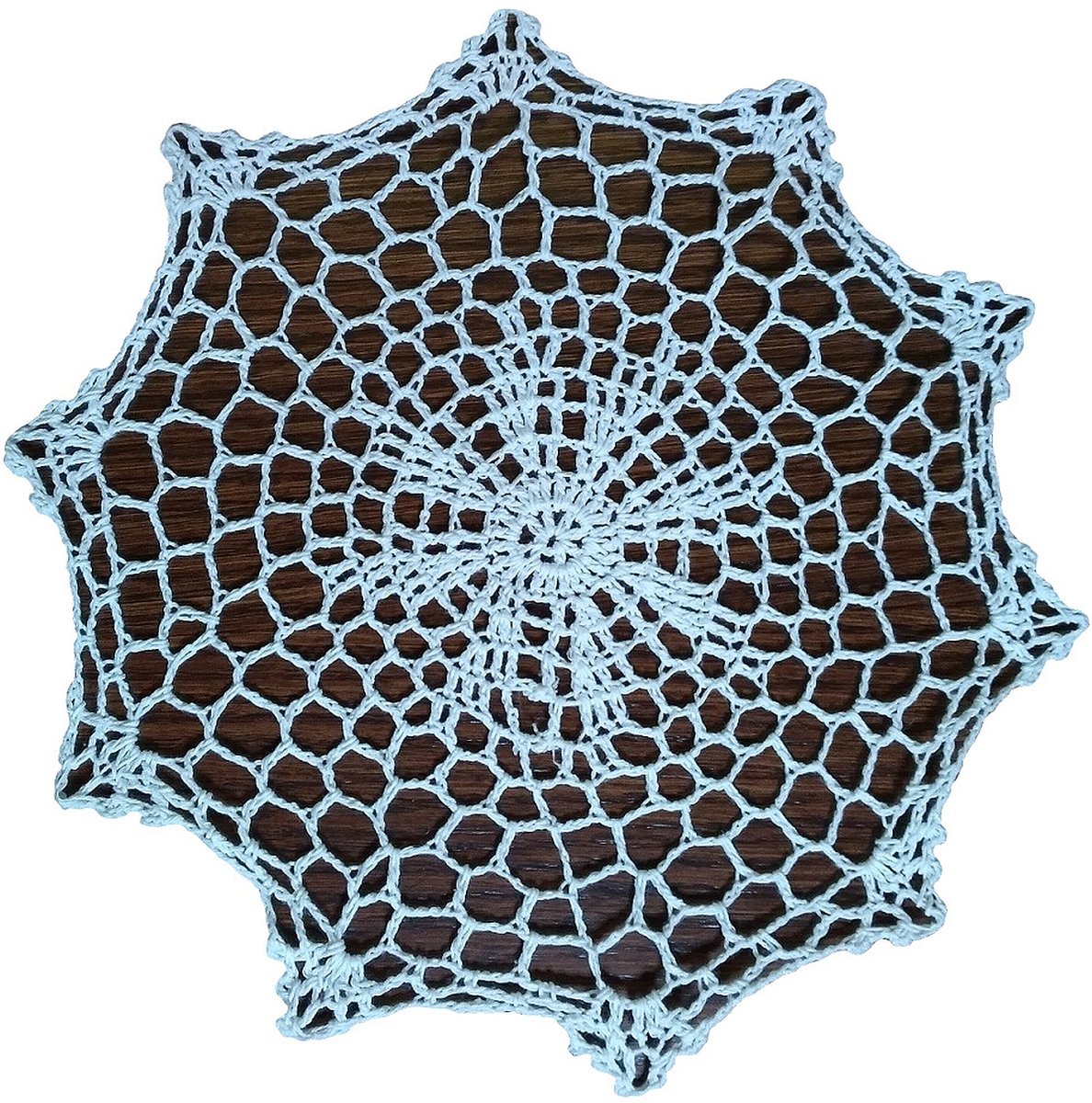 Serwetka Szydełkowa, 25Cm, Biała Geometryczna, G26-01-K