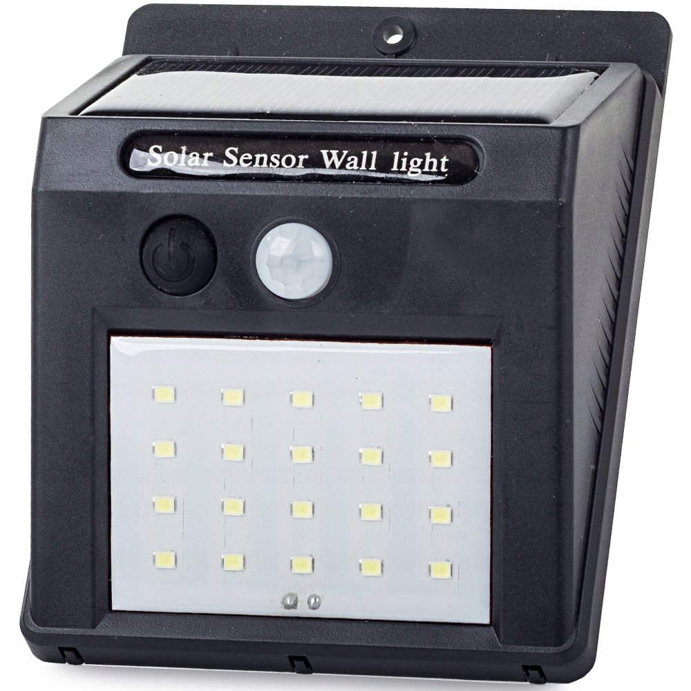 Lampa Solarna 20Led Z Czujnikiem Ruchu I Zmierzchu