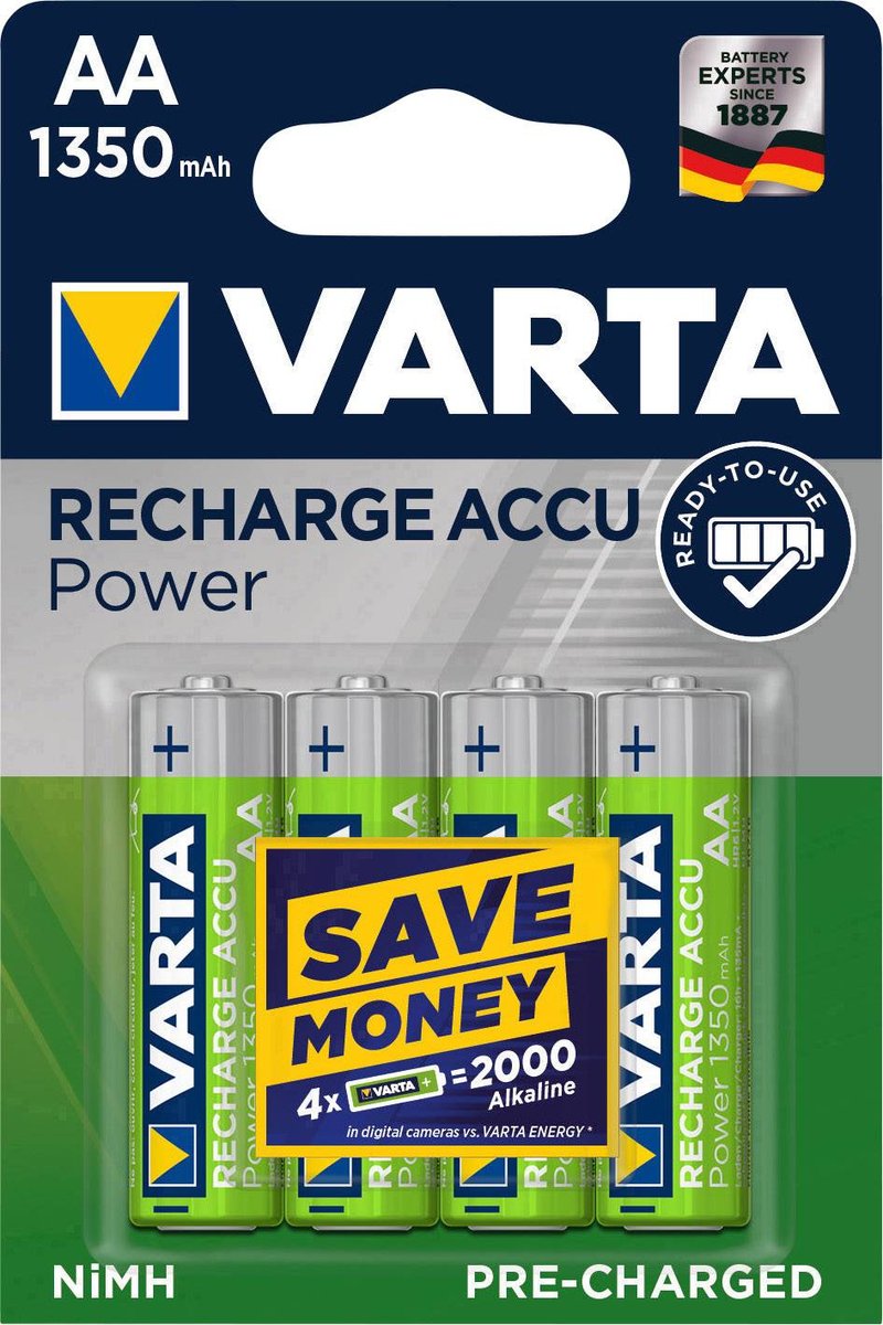 Varta Akumulatory AA NiMH Varta Ready2Use HR06 1.2 V 1350 mAh 4 szt