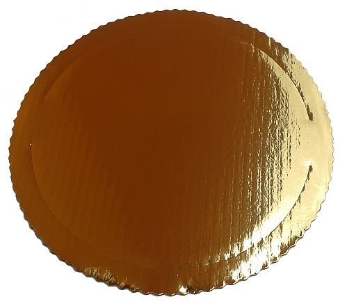 Złoty Podkład Pod Tort Ciasto - Sztywny - 26 Cm T