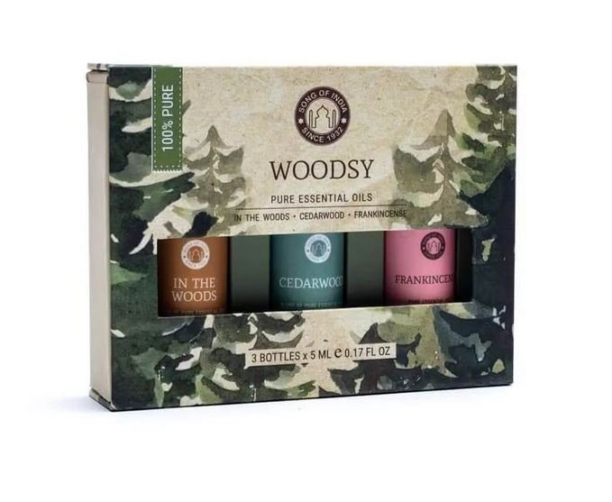 Olejki eteryczne WOODSY - zestaw do aromaterapii (3 x 5ml)
