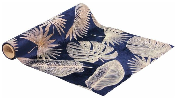 Bieżnik na stół Deco Fabric niebiesko-zielony, 28 x 150 cm