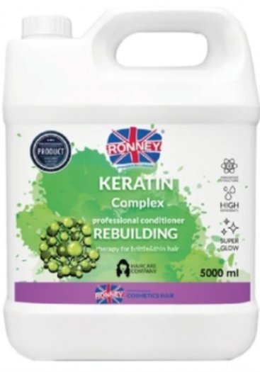 Keratin Complex Ronney Ronney Rebuilding Szampon odbudowujący do włosów kruchych i cienkich 5000 ml