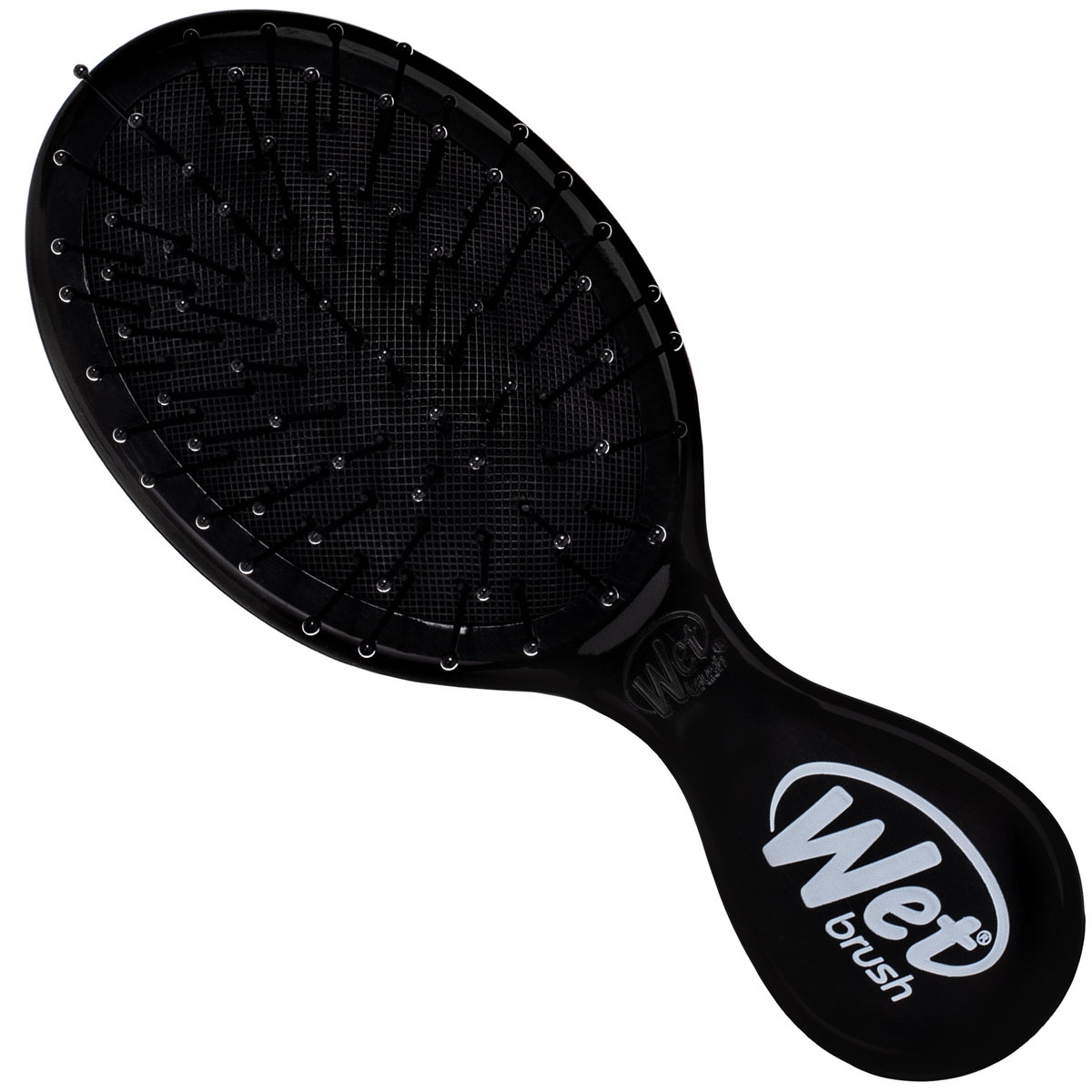 Wet Brush Mini Detangler poręczna mała szczotka do rozczesywania włosów czarna