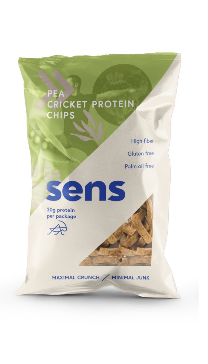 Sens Chipsy proteinowe z grochu oraz z mąką ze świerszczy 80 g