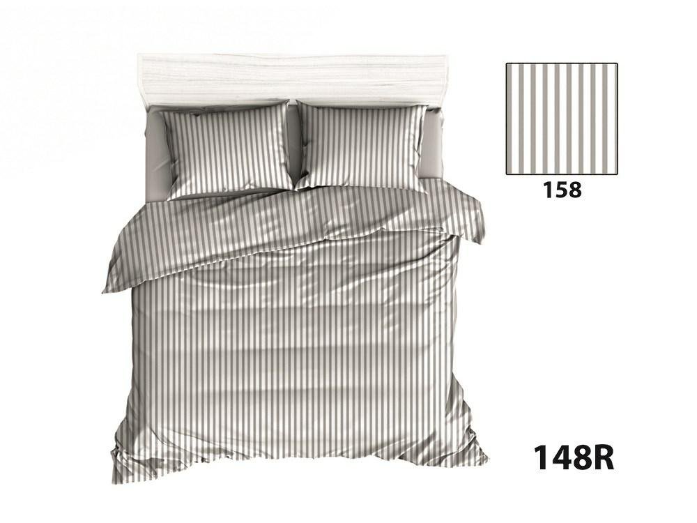 Poszewka 50x60 R148 paski szare białe