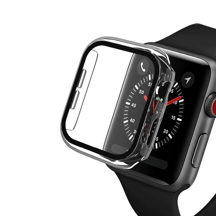 Etui + Szkło 2W1 Do Apple Watch 4/5/6/Se 40Mm Przezroczysty