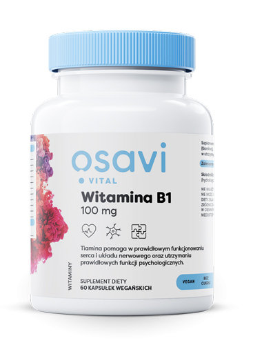 Zdjęcia - Witaminy i składniki mineralne OSAVI Witamina B1 100 mg (60 kaps.)