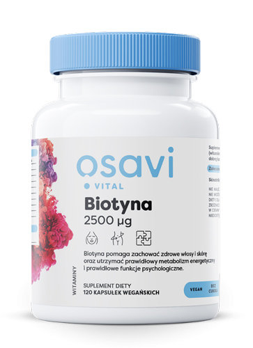Osavi - Biotyna, 2500mcg, 120 kapsułek