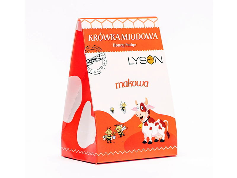 Krówka Miodowa Makowa 120G Łysoń