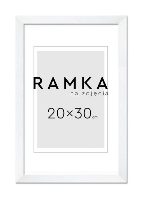Ramka na zdjęcia 20x30 cm Biała
