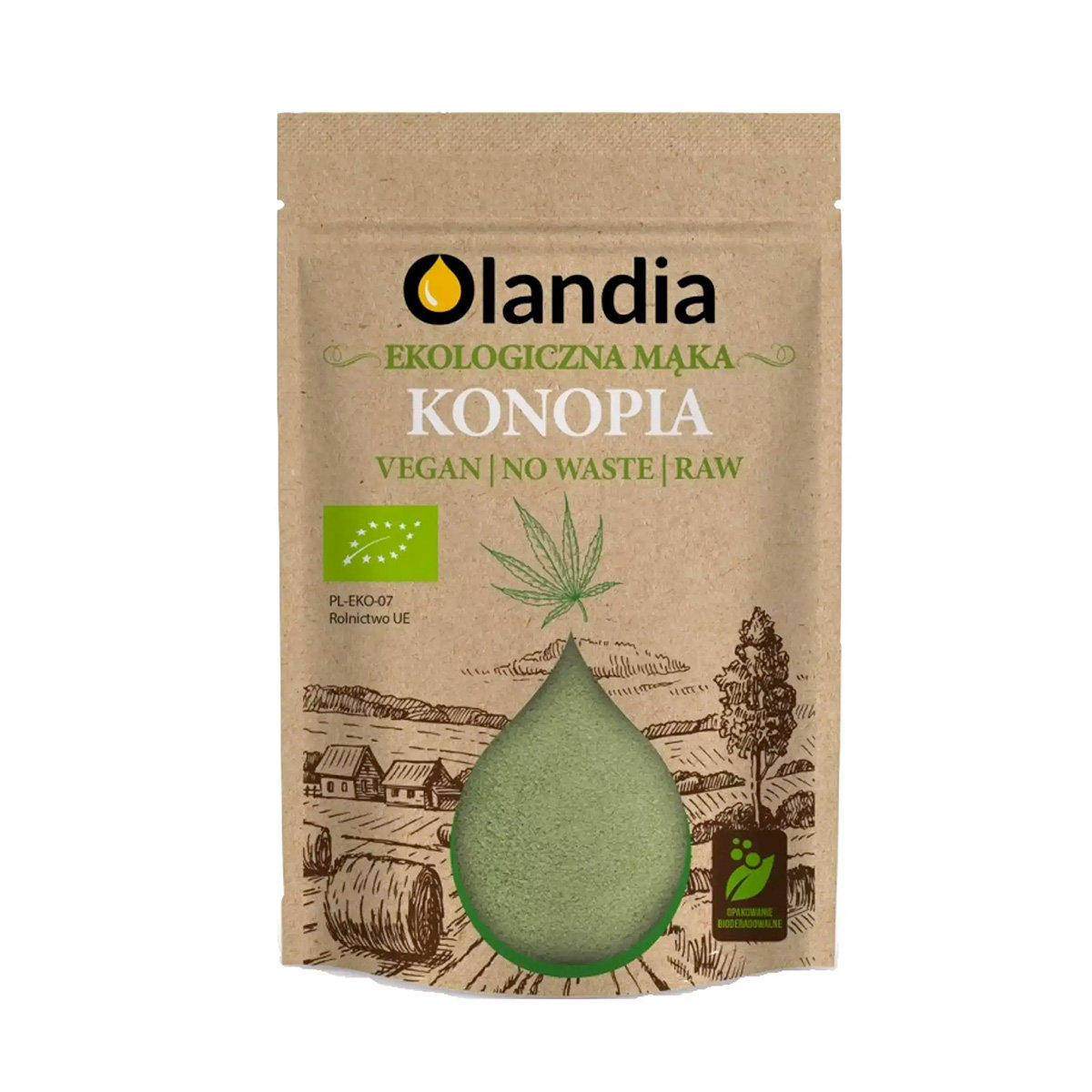 Olandia Mąka Konopia Eko BIO 400 g