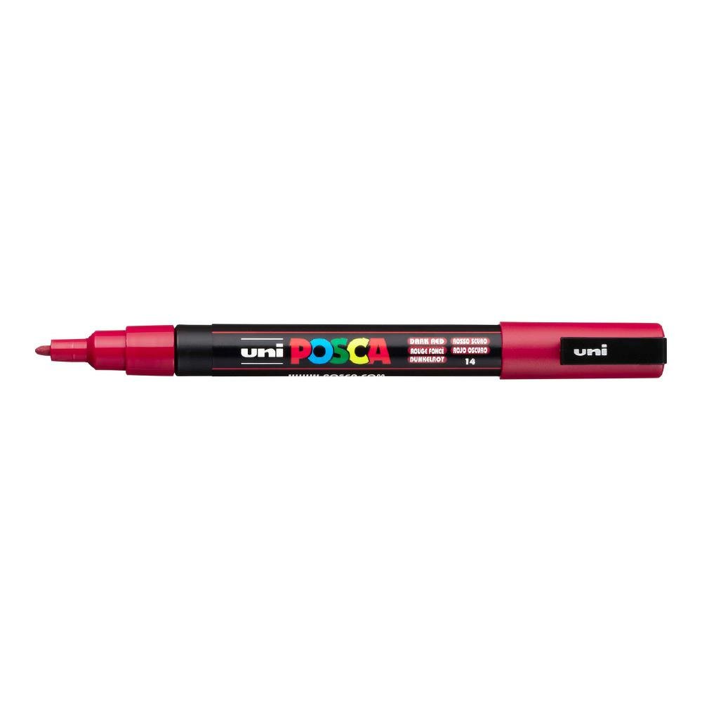 UNI ball POSCA marker (z delikatną końcówką okrągłą) zielone jabłko, ciemnoczerwony PX202333000