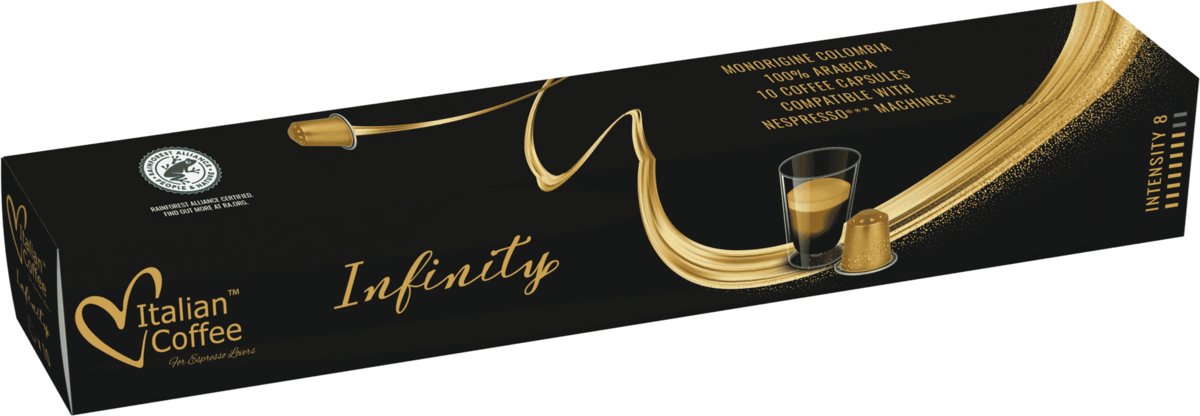 Infinity kapsułki aluminiowe do Nespresso - 10 kapsułek