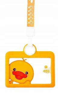 Etui Holder Na Kartę Smycz 110X70 Duckbill Poz Orange