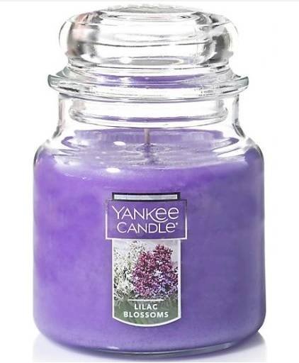 Yankee Candle, Świeca zapachowa Small Jar Lilac Blossoms, 104 g