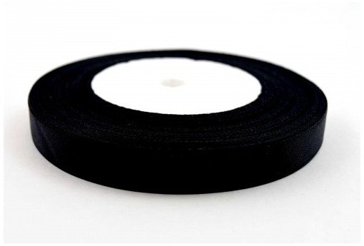 Brewis Wstążka dekoracyjna satynowa 12mm/32m czarna 39