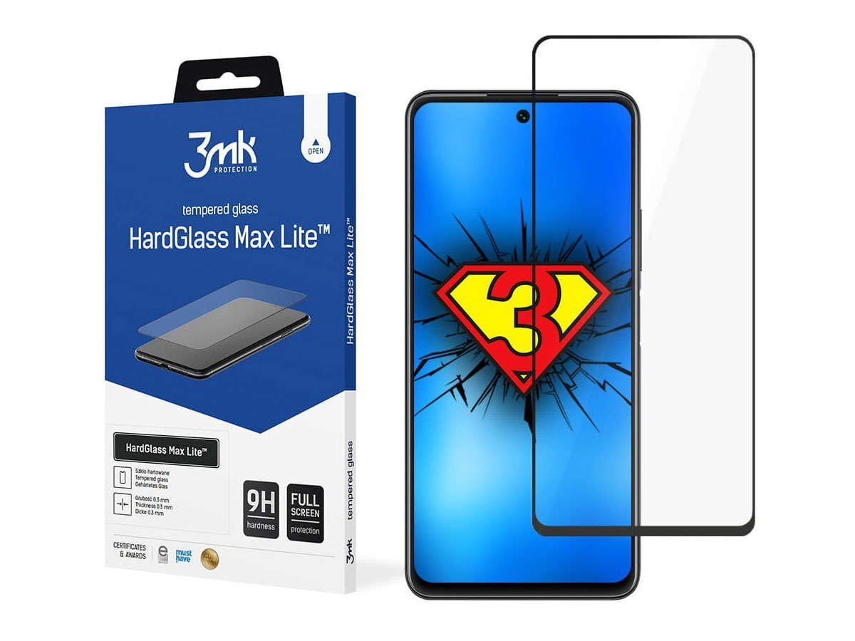 3MK Szkło HardGlass MAX Lite do Huawei P Smart 2021