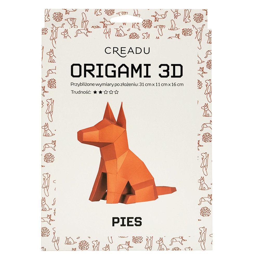 Creadu, Zestaw DIY Origami Pies 3D