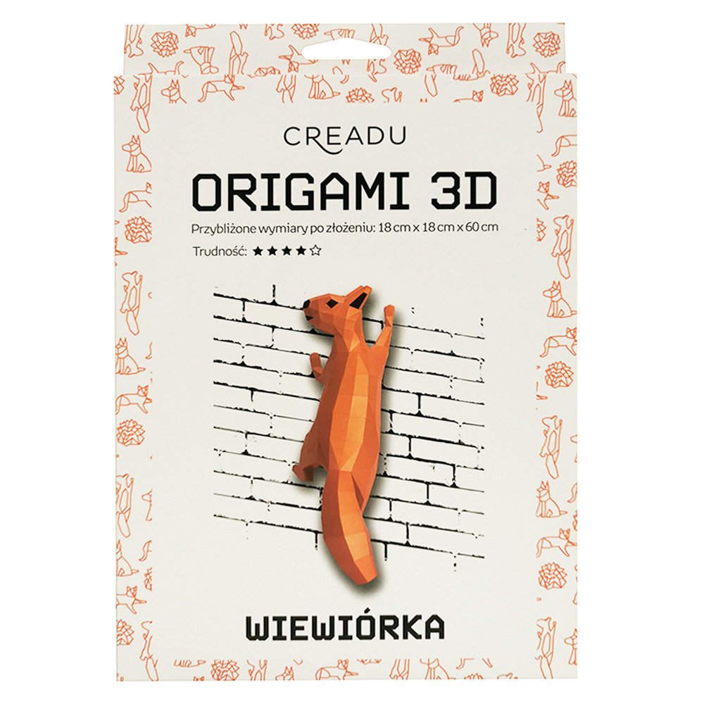Creadu, Zestaw DIY Origami Wiewórka 3D