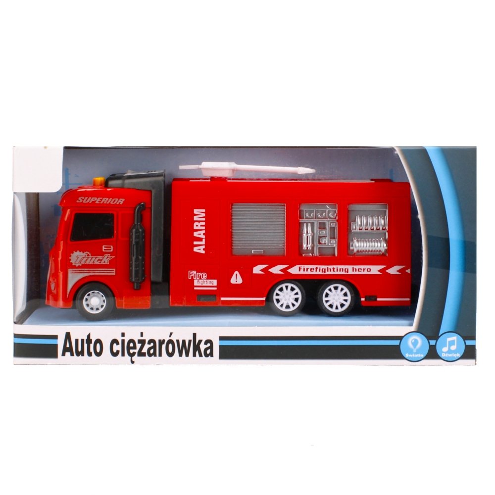 Auto strażackie dzięk/światło P/B 24x7x11 PLX WB SWEDE G3849