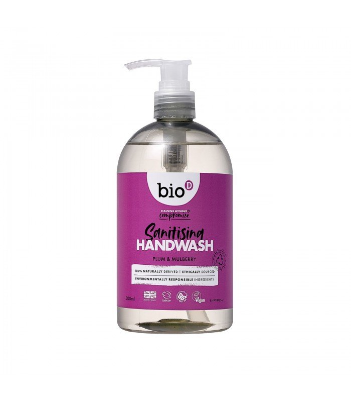 Bio-D, Żel Do Mycia Rąk, Z Pompką, Oczyszczający, Śliwka I Morwa, 500 Ml