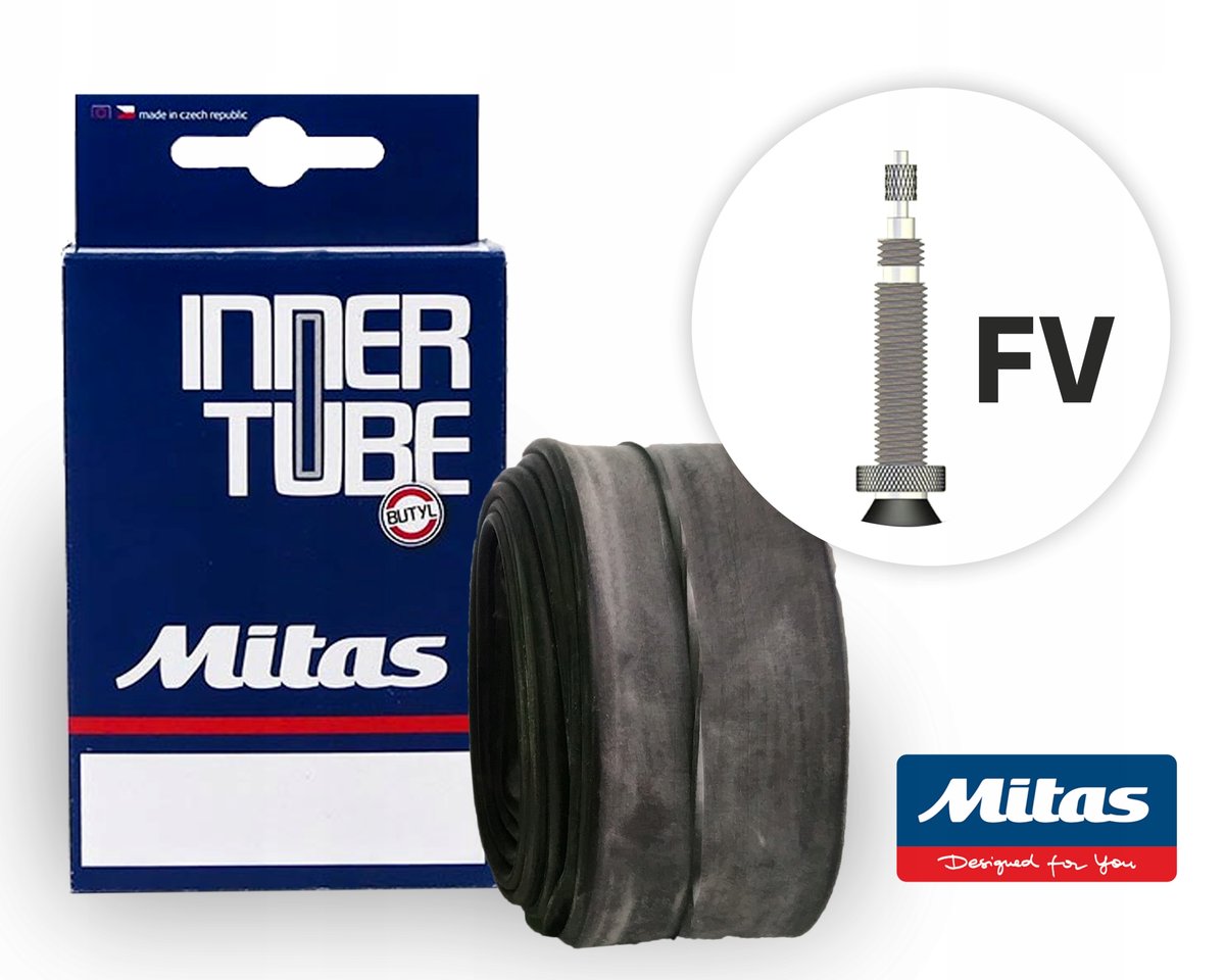 Dętka rowerowa Mitas Plus FV47 27,5x2,45-3,00 62/75-584
