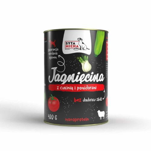 Syta Micha Karma Mokra Dla Psa Jagnięcina Z Cukinią 400G