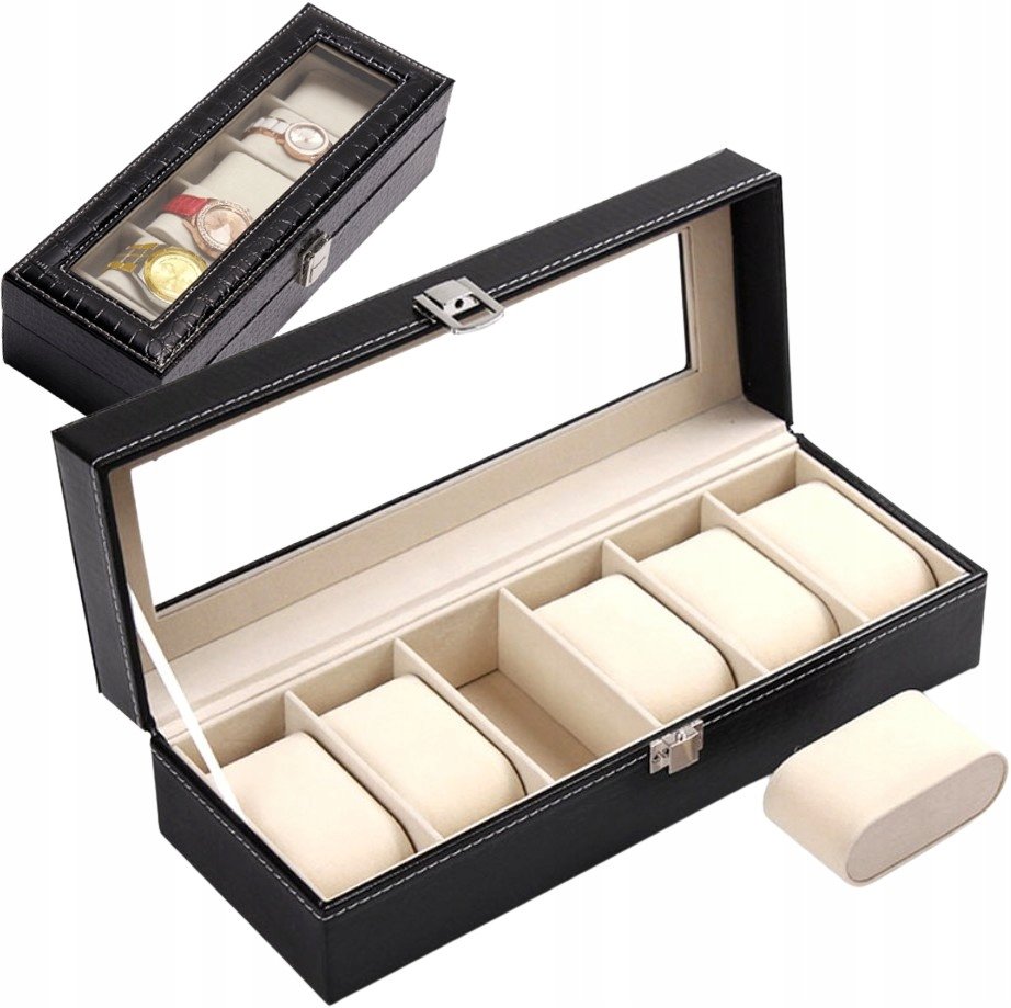 Kuferek Etui Szkatułka Pudełko Zegarki Biżuterię