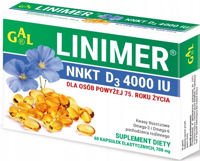 Linimer NNKT D3 4000 IU 60 kapsułek 1149093