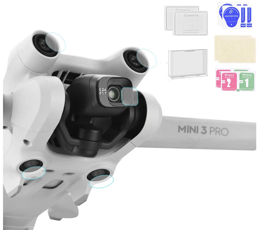 Szkło Ochronne Dji Mini 3 Pro - Zestaw 10 Sztuk