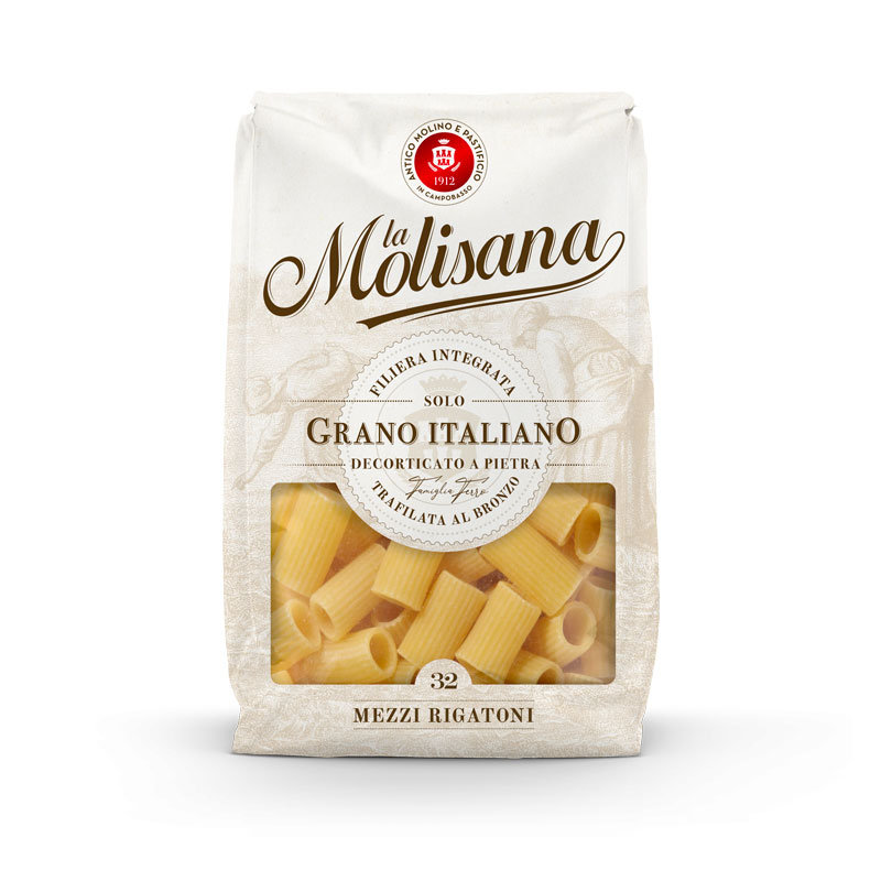 La Molisana Mezzi Grano Italiano Rigatoni nr 32 - makaron rurki (500 g)