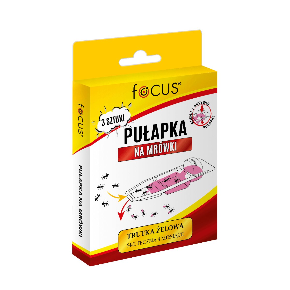 Agrosimex Pułapka żelowa na mrówki Focus 3 sztuki