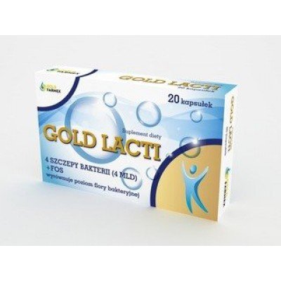 GOLDFARMEX GOLD LACTI 20 kaps Prawidłowa mikroflora jelitowa 3404361