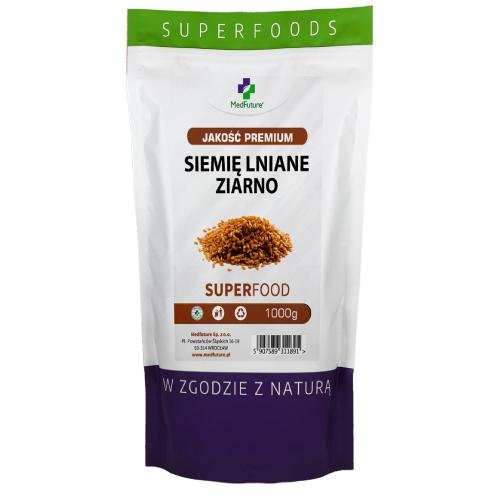 MEDFUTURE MedFuture Super Food Siemię Lniane ziarno, 1000g