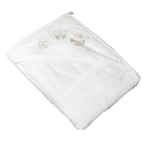 Tega Baby Okrycie Kąpielowe 80X80Cm Sowa Białe