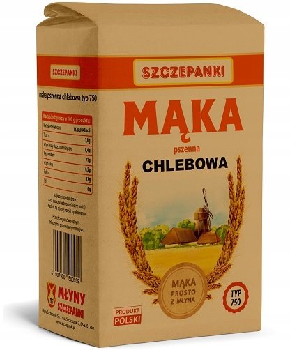 Mąka 1Kg Chlebowa Typ 750 / Szczapanki
