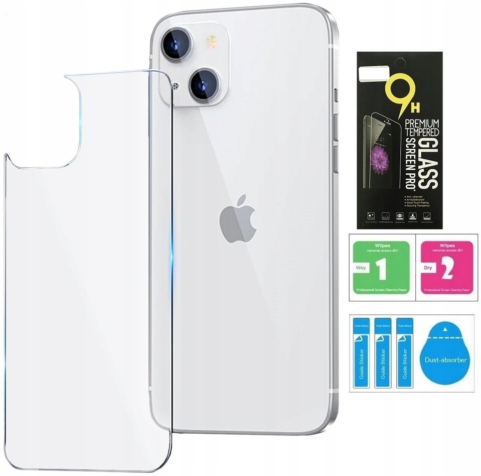 Szkło Hartowane Szybka Na Tył Plecy Do Iphone 13