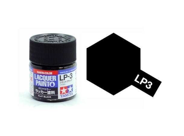 Tamiya 82103 Lp-3 Flat Black [Matt] (Lacquer) 10Ml