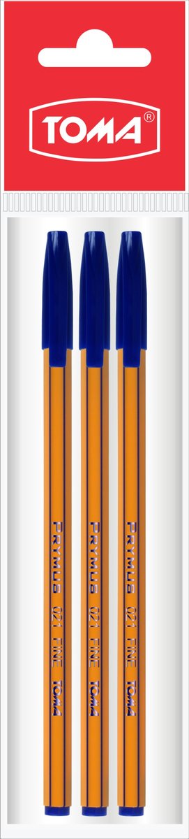 Toma, Długopisy Prymus niebieskie komplet 3 sztuki