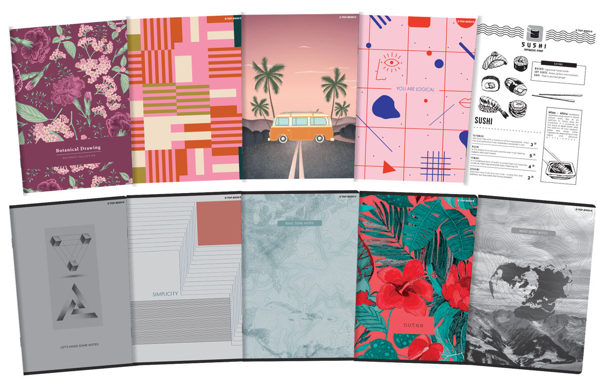 Zeszyt A5 60k kratka margines 70g MEGAMIX 400168848 TOP 2000