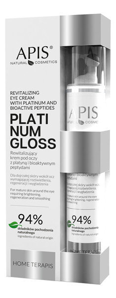 Apis Rewitalizujący krem pod oczy z platyną i bioaktywnymi peptydami Platinum Gloss 10 ml
