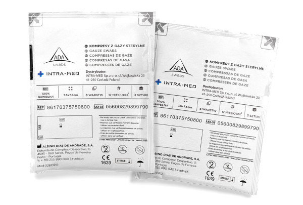 Intra Med, Compress Kompresy Sterylne, 7,5 X7,5 Cm 