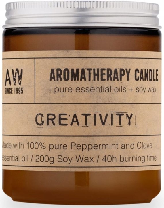 Awm Aromaterapeutyczna Świeczka Sojowa 200g - Kreatywność