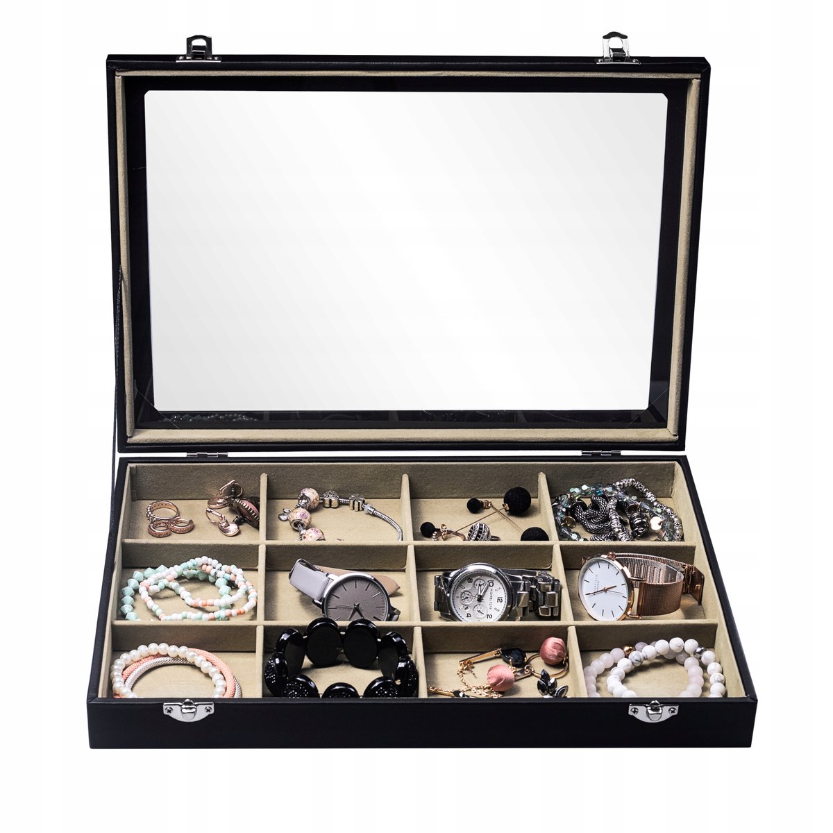 Szkatułka Pudełko Etui Organizer Na Biżuterię E4