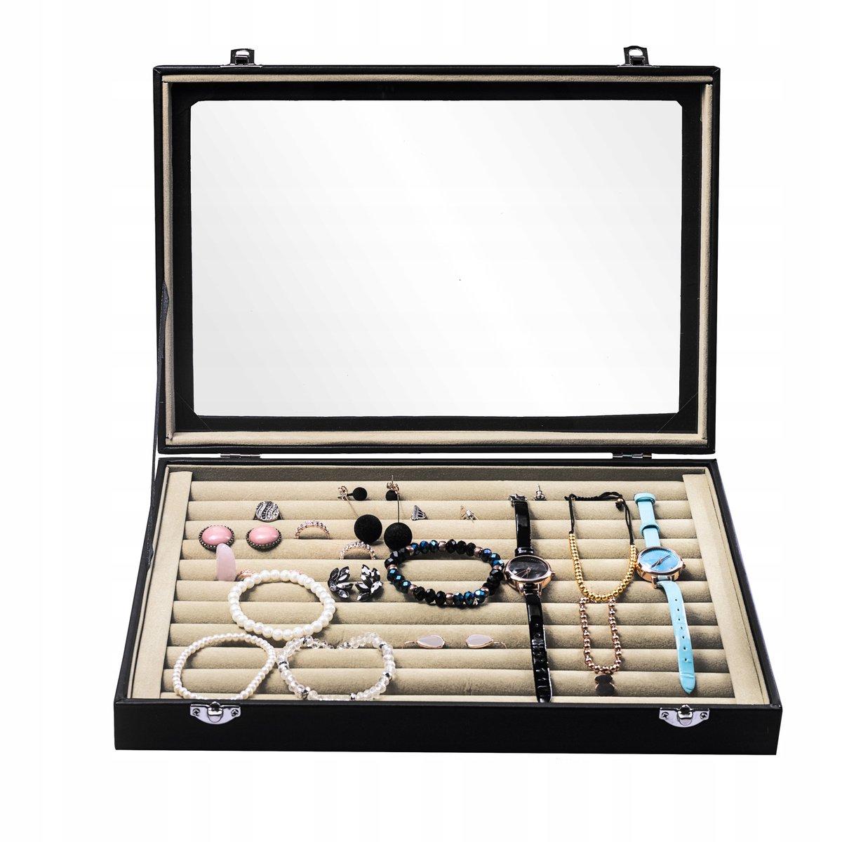 Szkatułka Pudełko Organizer Na Pierścionki E1 Taca